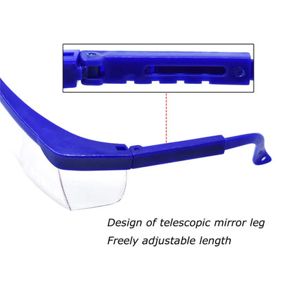 Dentist Glasses Dental Blue Protective Eye Goggles Safety Glasses Frame for Dentists Lab Dental Tools