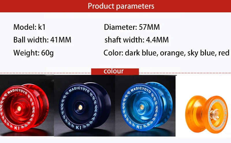 Original MAGIC YOYO K1 classic children's toy resistant to fall easy to operate yo-yo with pure polyester quality rope