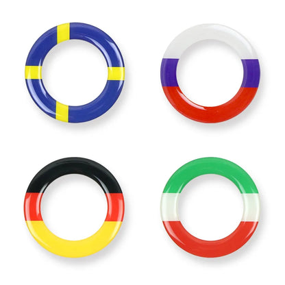 Ceyes Car Styling Steering Wheel Emblem Decorative Circle Ring Accessories Case For Volkswagen VW Golf 5 Polo Jetta Mk6 Covers