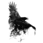 Black Raven Temporary Waterproof Tattoos Sticker Harajuku Henna Tattoo Women Animal Tattoo Crow Temporary Tatoo Men