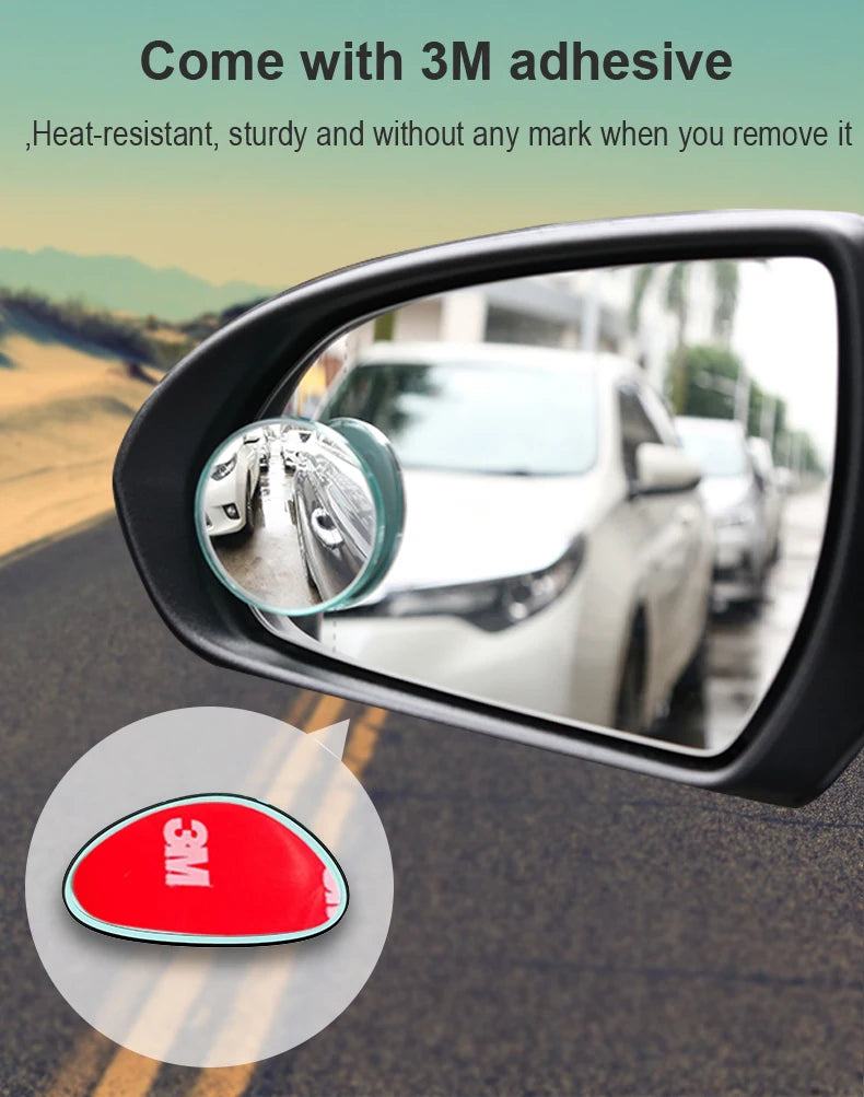 New Arrival 1 Pair Car Blind Spot Mirror Adjustable 360 Degree Rotatable Wide Angle Mirror Car waterproof Rear View Mirror
