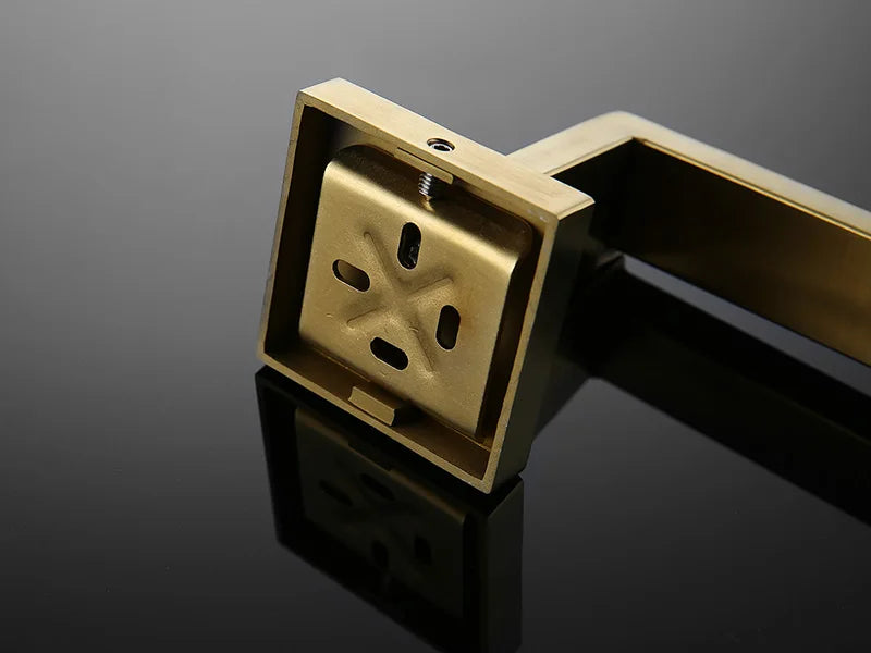 Gold Brushed Bathroom Accessories Hardware Towel Bar Rail Toilet Paper Holder Towel Rack Hook Soap Dish Toilet Brush