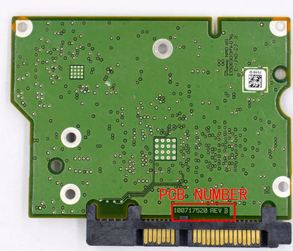 100717520 REV B Hard Disk Circuit Board ST2000DM001/ ST500DM002, ST1000DM003, ST3000DM001, ST2000VX000, ST2000VS000