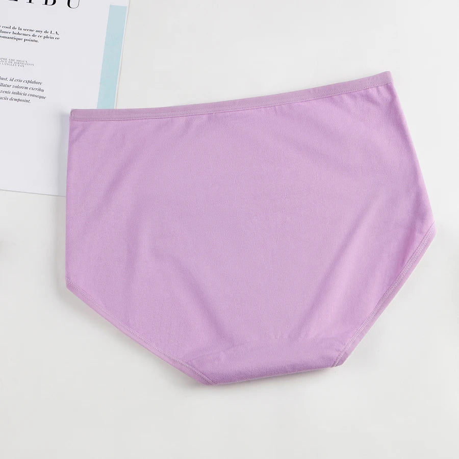 3Pcs/Lot Women's Underwear Plus Size Cotton Panties High Waist Briefs Sexy Lingerie Female Pantys M-5XL Seamless Underpant Girls