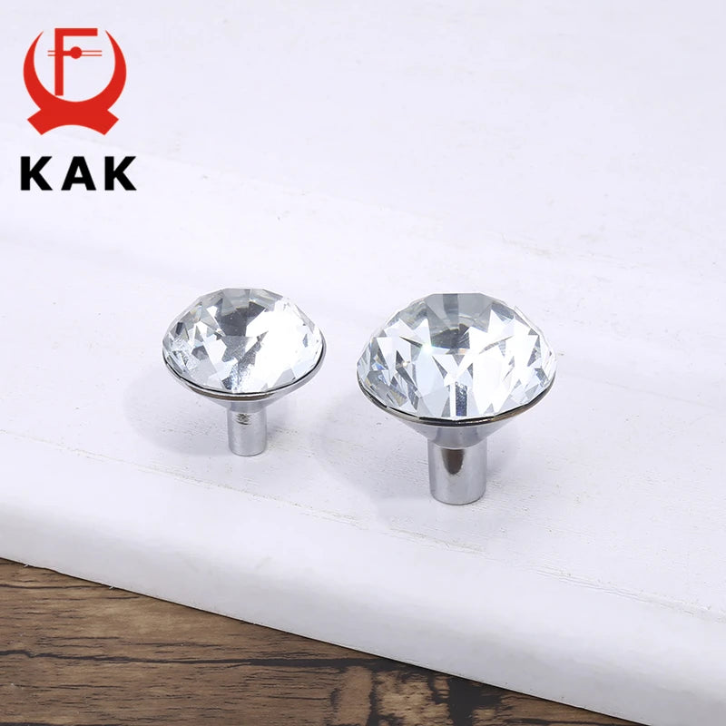 KAK Luxury Diamond Crystal Handles Shoebox Cabinet Handles Closet Door  Drawer Knobs Wardrobe Pulls Pullers With Screws Hardware