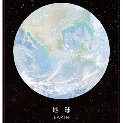 Creative Natural Dream planet Series Self-Adhesive Memo Pad N Times Sticky Notes Bookmark School Office Supply