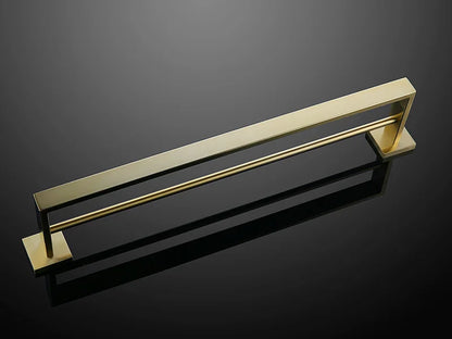 Gold Brushed Bathroom Accessories Hardware Towel Bar Rail Toilet Paper Holder Towel Rack Hook Soap Dish Toilet Brush