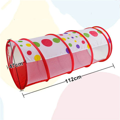 IMBABY 3 In 1 Children Balls Pool Toys Tent Crawling Tunnel Foldable Baby Ballon Playpen Kids Tent Ball Pit Baby Playground