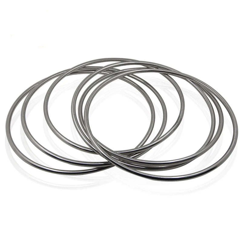 Chinese Linking Rings 6 Rings Set Magnetic Lock 30cm - Chrome Magic Tricks Magiciain Stage Illusion Gimmick Prop Mentalism Magia