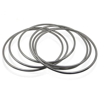 Chinese Linking Rings 6 Rings Set Magnetic Lock 30cm - Chrome Magic Tricks Magiciain Stage Illusion Gimmick Prop Mentalism Magia