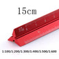 TUTU high quality colorful 15cm aluminum triangular scale ruler aluminum 1:20 - 1:600 alloy metal scale regua desenho H0003