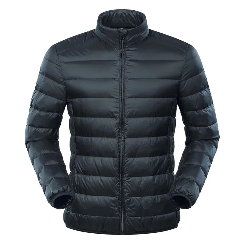 NewBang Feather Jacket Man Ultra Light Down Jacket Men Winter Coat Duck Down Windbreaker Stand Collar Parka With Carry Bag