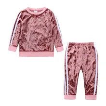 Fleece Children's Sweatshirts 2024 Girls Autumn Winter Padded Thickened Lamb's wool Hooded Hoodies New Kids Casual Clothing