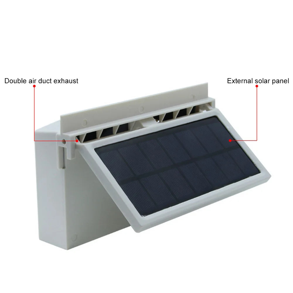 Car Window Auto Exhaust Fan Cooler Solar Powered Air Vent Cool Cooling Air Vent Conditioner Ventilator Radiator Cooling System
