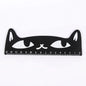 1 Pcs Lytwtw's Cute Kawaii Black Cat Kitten Straight Ruler Wooden Tools Cartoon Sewing Drawing Office School Stationery supplies