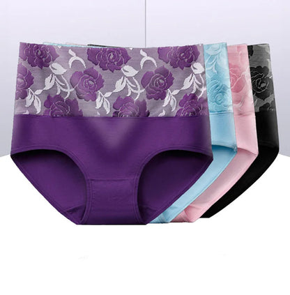 3Pcs/Lot Women's Underwear Plus Size Cotton Panties High Waist Briefs Sexy Lingerie Female Pantys M-5XL Seamless Underpant Girls