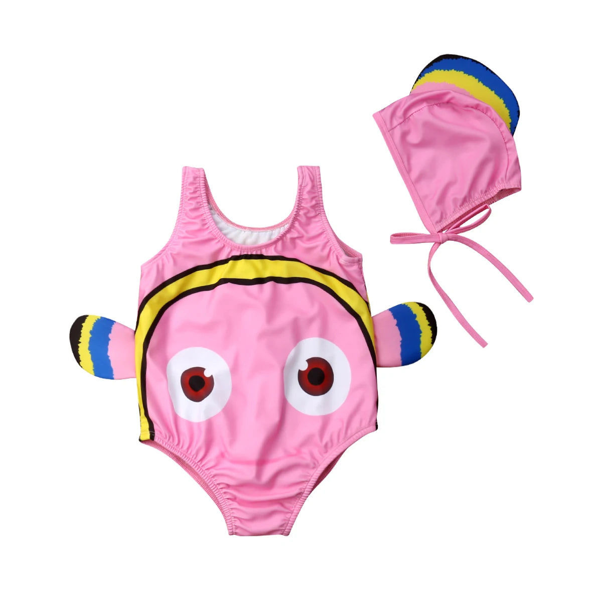 Citgeett Summer Kids Baby Girl Swimwear Cartoon Goldfish Swimsuit Beachwear Bathing Costume