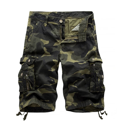 2024 Summer Military Camo Cargo Shorts Fashion Camouflage Multi-Pocket Homme Army Casual Shorts Bermudas Masculina Plus size 40