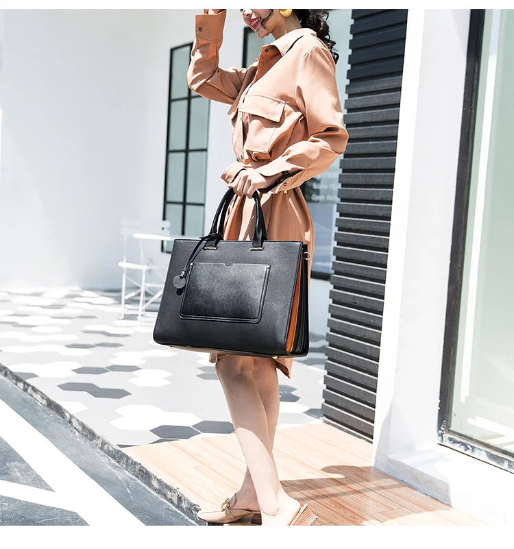 Lady Briefcase Kinmac Brand Handbag Messenger Laptop Bag 13.3,14 Inch,Shoulder Women Case For MacBook Air Pro PC,Dropship