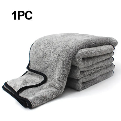 Microfiber Towel Car Wash Cloth Auto Cleaning Door Window Care Thick Strong Water Absorption For Car Home Automobile Accessories