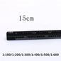 TUTU high quality colorful 15cm aluminum triangular scale ruler aluminum 1:20 - 1:600 alloy metal scale regua desenho H0003