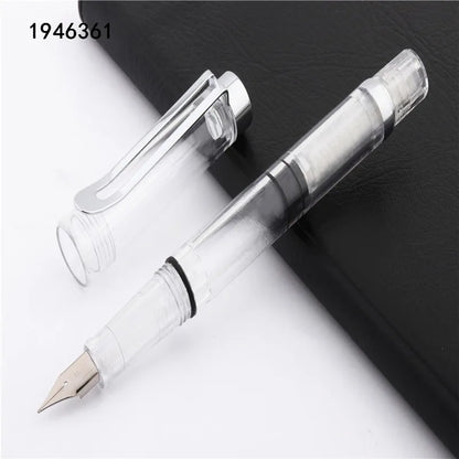 High quality 662 Transparent colour big capacity Fountain Pen Student school office stationery Supplies ink pens