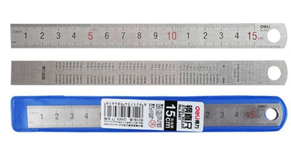 15cm Stainless Steel Measuring Ruler Students Stationery Art Drawing Straight Ruler Designer Engineer Clear Scale Painting Ruler