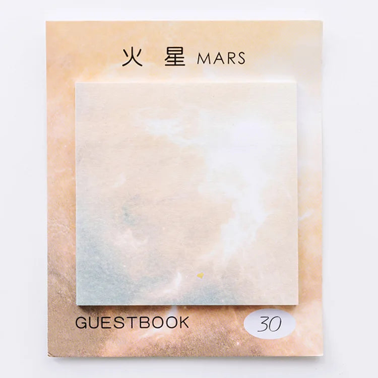 Creative Natural Dream planet Series Self-Adhesive Memo Pad N Times Sticky Notes Bookmark School Office Supply