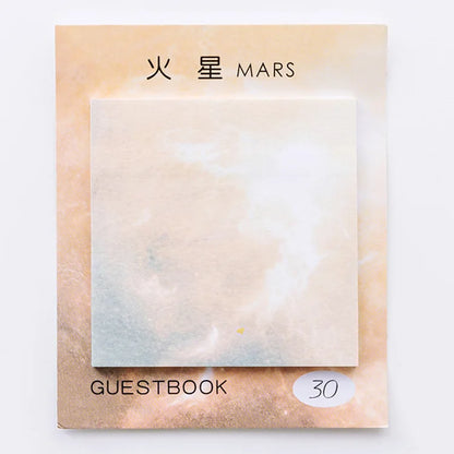 Creative Natural Dream planet Series Self-Adhesive Memo Pad N Times Sticky Notes Bookmark School Office Supply