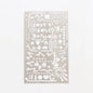 Multifunctional stainless steel hollow ruler cat Geometric figure drawing stencils templates metal ruler Diy Tool Diary Template