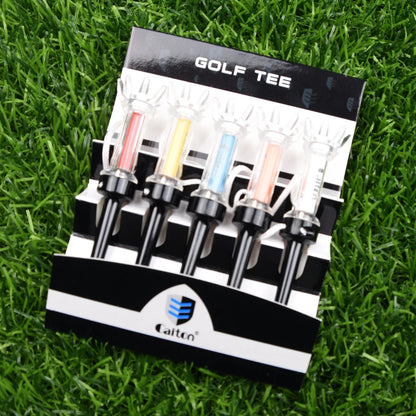 79mm/90mm 5pcs/set Golf Tees With Original Package Plastic Step Down Golf Ball Tee Holder Local Ret Golf Training Practice Tees
