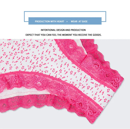 Women's cotton panties Girl Briefs Ms. cotton underwear bikini underwear sexy Ladies Briefs Free shipping 5 Pcs/set