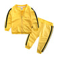 Autumn Fashion Baby Girl Clothes Cotton Long Sleeve Solid Zipper Jacket+Pants 2pcs Bebes Tracksuit Baby Boy Clothing Set  Cool