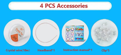 550-700PCS DIY Colorful Acrylic Beads Girls Puzzle Toy Jewelry Necklace Bracelet Handmade String Bead Girl Children Making Toys