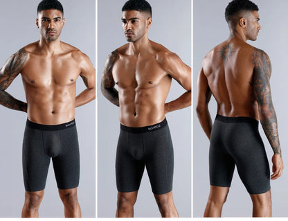 BONITOS Long Boxer Shorts Panties Man Underwear Men Boxer Men Underwear Natural Cotton Comfortable Soft Top Brand High Quality