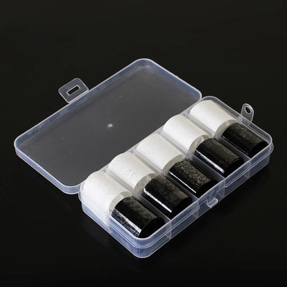 10 Rolls 2.5*60cm New Black White Lace Transfer Foil Nail Art Sexy Full Wraps Flower Glue Adhesive DIY Manicure Styling Tools