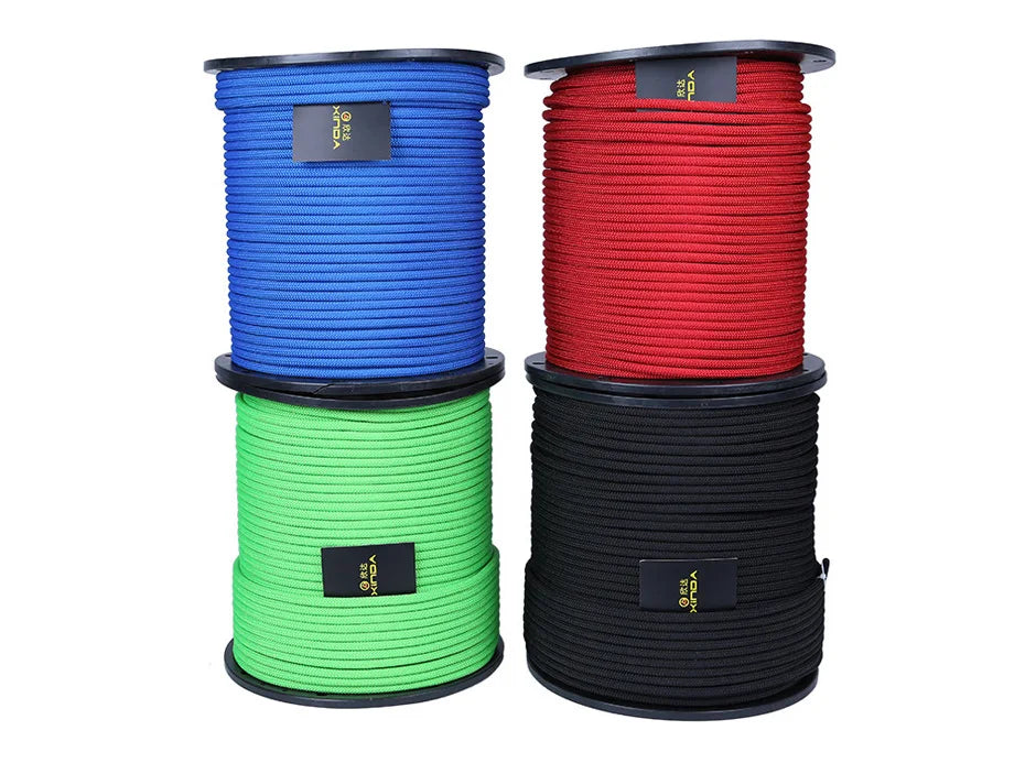 XINDA  8mm Diameter Professional Rock Climbing Rope Outdoor Hiking Corda High Strength Statics Safety Rope Fire Rescue Parachute