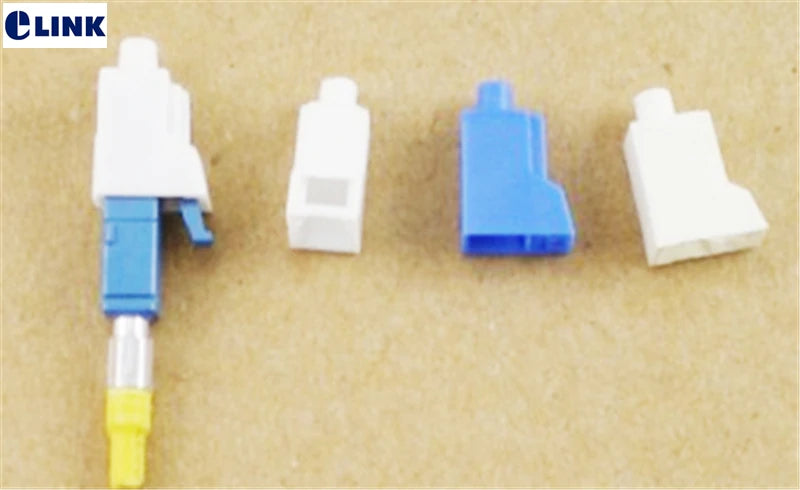 fiber LC dust cap white for LC optical fibre connector attenuator protective plug white plastic free shipping SX ELINK 100pcs
