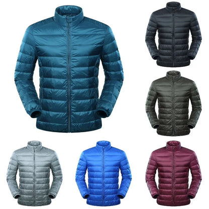 NewBang Feather Jacket Man Ultra Light Down Jacket Men Winter Coat Duck Down Windbreaker Stand Collar Parka With Carry Bag