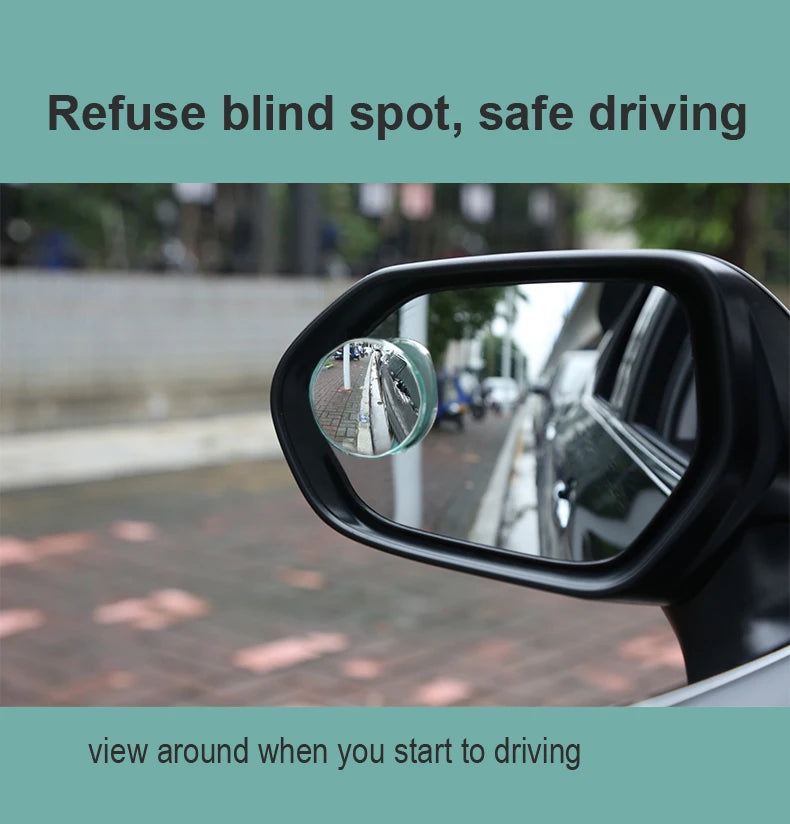 New Arrival 1 Pair Car Blind Spot Mirror Adjustable 360 Degree Rotatable Wide Angle Mirror Car waterproof Rear View Mirror