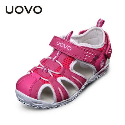 UOVO Brand 2026 Summer Beach Footwear Kids Closed Toe Toddler Sandals Children Fashion Designer Shoes For Boys And Girls #24-38