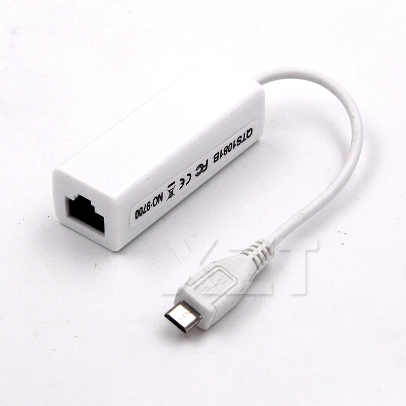 Micro USB to LAN Card Connector for Tablet 2.0 5 Pin 10/100 Male RJ45 Female Ethernet LAN Network Card Adapter