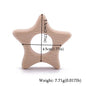 10pc Wooden Teether Animals Beech Teething Grasping Wooden Animal Toy Rodent Baby Teether Pendant DIY  Pacifier Chain Kids Goods