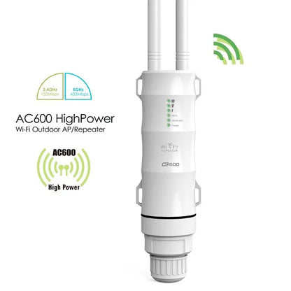 Wavlink High Power AC1200/600/300 Outdoor Wireless WiFi Repeater AP/WiFi Router Dual Dand 2.4G+5Ghz Long Range Extender POE