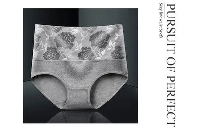 3Pcs/Lot Women's Underwear Plus Size Cotton Panties High Waist Briefs Sexy Lingerie Female Pantys M-5XL Seamless Underpant Girls