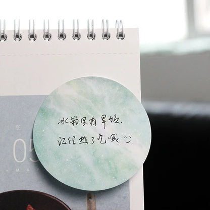 Creative Natural Dream planet Series Self-Adhesive Memo Pad N Times Sticky Notes Bookmark School Office Supply