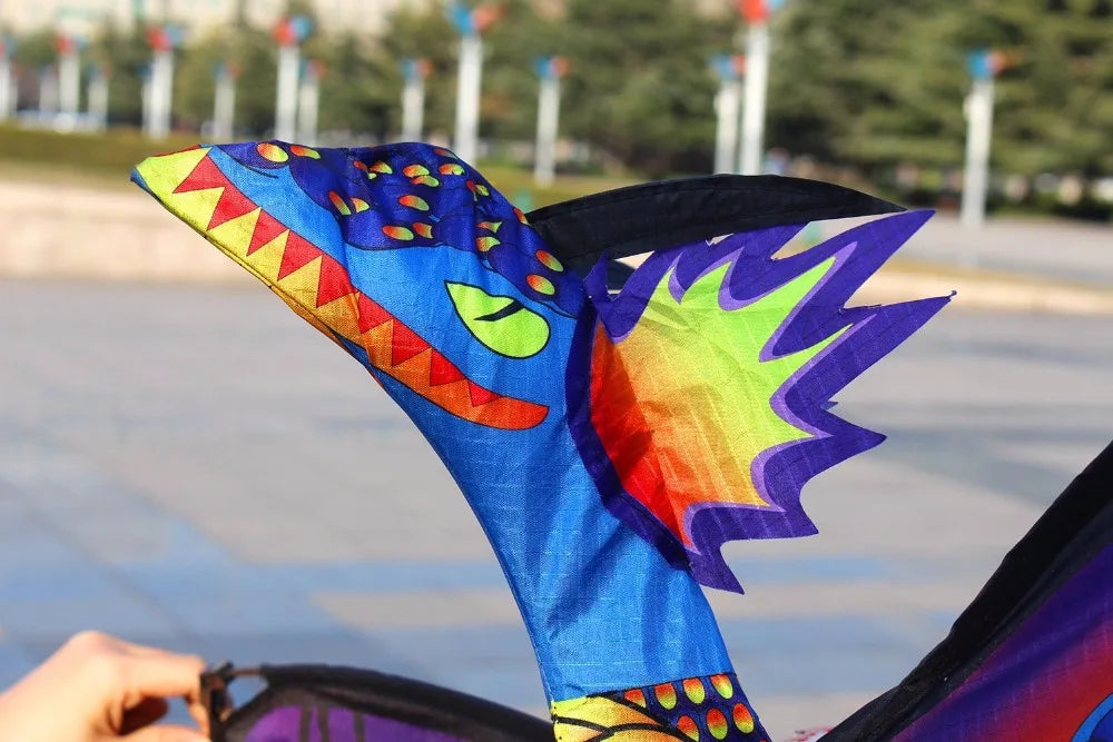 New High Quality Classical Dragon Kite 140cm x 120cm Single Line With Tail With Handle and String  Good Flying Kites From Hengda