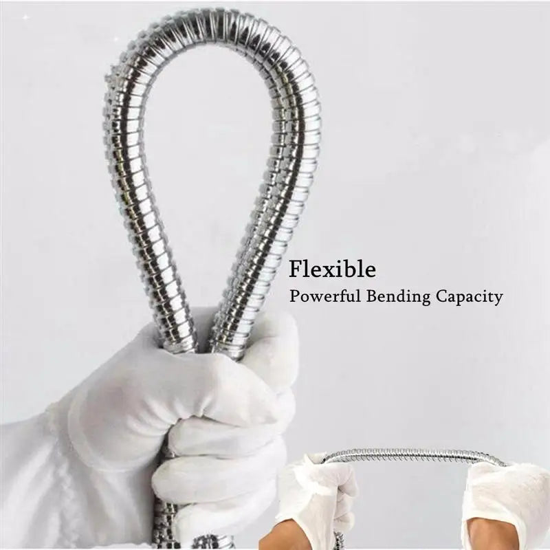Gold 1.5/2 Meters G1/2 Inch High Quality Flexible Shower Hose Stainless Steel Chrome Bathroom Water Head Shower Extension Pipe