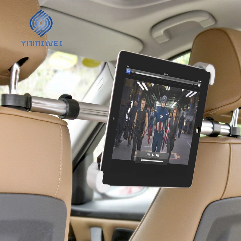 Car Tablet Headrest Holder for 7-13" Tablets Adjustable Car Back Seat Headrest Tablet Mount Stand Road Trip Essentials for Kids