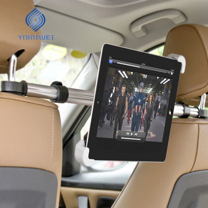 Car Tablet Headrest Holder for 7-13" Tablets Adjustable Car Back Seat Headrest Tablet Mount Stand Road Trip Essentials for Kids